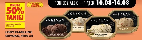 Lody familijne Grycan, 1100 ml