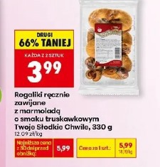 Rogaliki ręcznie zawijane z marmoladą o smaku truskawkowym Twoje Słodkie Chwile