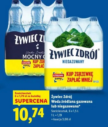 Żywiec Zdrój Woda źródlana gazowana lub niegazowana