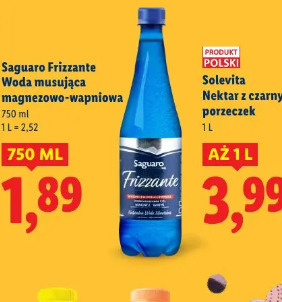 Saguaro Frizzante Woda musująca magnezowo-wapniowa