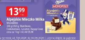 Alpejskie Mleczko Milka Mondelez