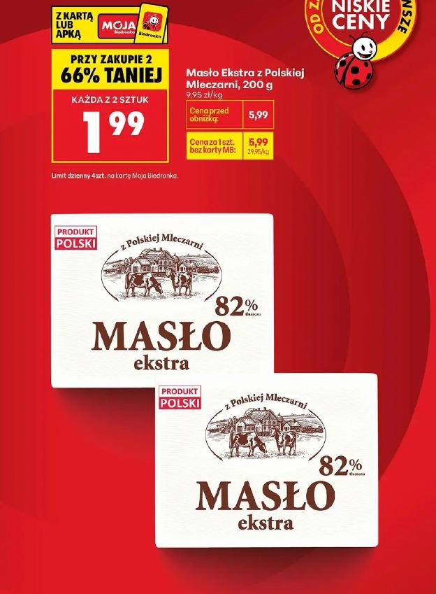 Masło Ekstra z Polskiej Mleczarni