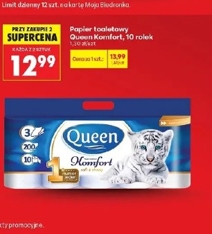 Papier toaletowy Queen Komfort, 10 rolek