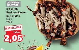 Roshen Rurki waflowe Konafetto białe