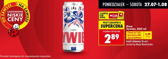 Piwo Żywiec, 500 ml