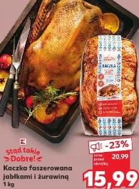 Kaczka faszerowana jabłkami i żurawiną