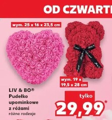 LIV & BOO Pudełko upominkowe z różami