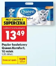 Papier toaletowy Queen Komfort, 10 rolek