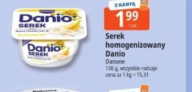 Serek homogenizowany Danio Danone