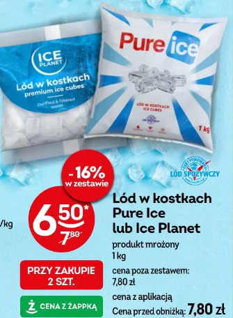 Lód w kostkach Pure Ice lub Ice Planet
