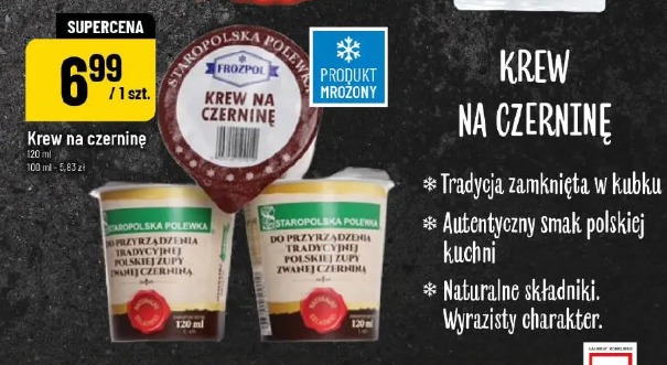 Krew na czerninę Staropolska Polewka