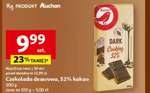 Czekolada deserowa, 52% kakao Auchan
