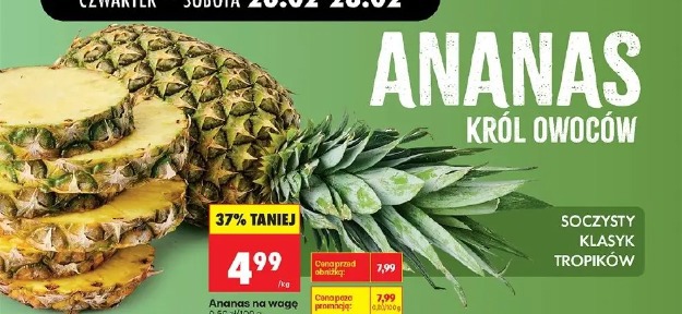 Ananas na wagę