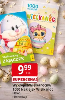 Wykrojnik Wielkanocny/1000 Naklejek Wielkanoc Platon