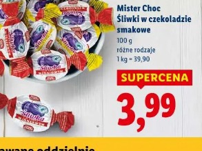 Mister Choc Śliwki w czekoladzie smakowe