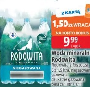 Woda mineralna Rodowita