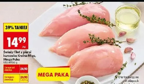 Świeży filet z piersi kurczaka Kraina Mięs Mega Paka