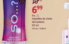 So...?, mgiełka do ciała dla kobiet