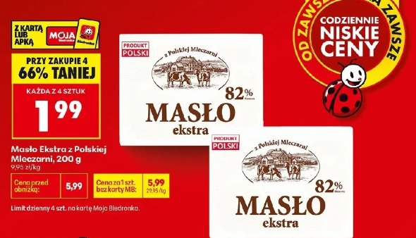 Masło Ekstra z Polskiej Mleczarni