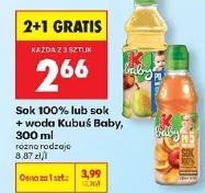 Sok 100% lub sok + woda Kubuś Baby