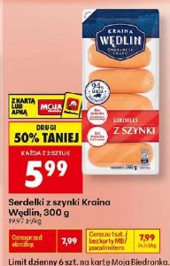 Serdelki z szynki Kraina Wędlin