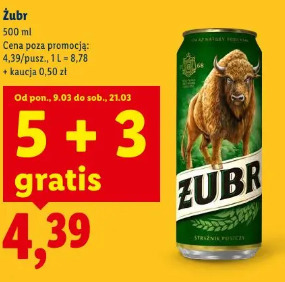 Żubr 5+3 gratis