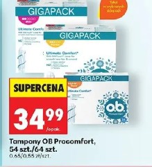 Tampony OB Procomfort, 54 szt./64 szt.