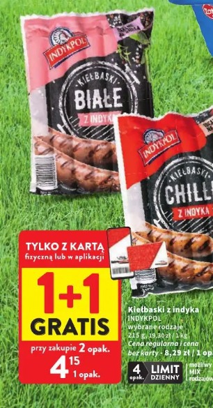 Kiełbaski z indyka Indykpol