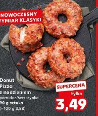Donut Pizza z nadzieniem pomidor/ser/szynka