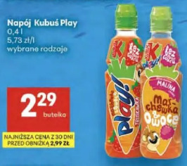 Kubuś Play Napój