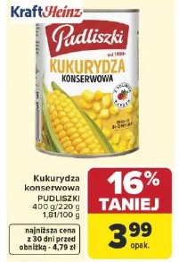 Kukurydza konserwowa Pudliszki