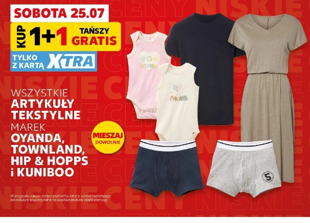 Wszystkie artykuły tekstylne marek Oyanda, Townland, Hip & Hopps i Kuniboo