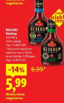 Roleski Ketchup różne rodzaje
