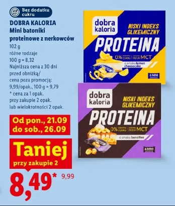 Dobra Kaloria Mini batoniki proteinowe z nerkowców