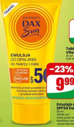 Emulsja do opalania SPF50 Dax Sun