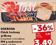 Oskroba Chleb tostowy grillowy z masłem i czosnkiem