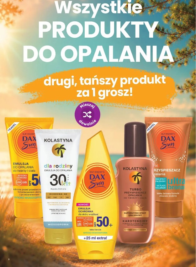 Wszystkie produkty do opalania