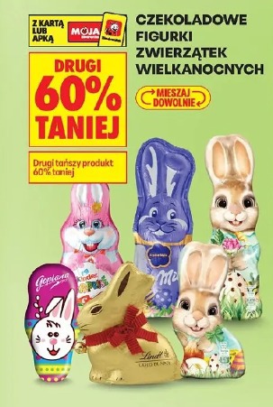 Czekoladowe figurki zwierzątek wielkanocnych