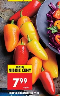 Papryczki słodkie mix kolorów