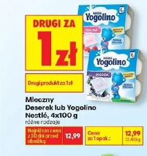 Mleczny deserek lub Yogolino Nestlé