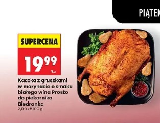 Kaczka z gruszkami w marynacie o smaku białego wina Prosto do piekarnika Biedronka