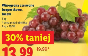 Winogrona czerwone bezpestkowe