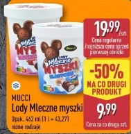 Mucci Lody Mleczne myszki