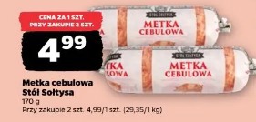 Metka cebulowa Stół Sołtysa