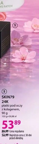 SKIN79 24K płatki pod oczy z kolagenem