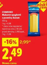 Combino makaron spaghetti z pszenicy durum
