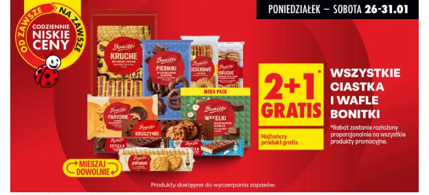Wszystkie ciastka i wafle Bonitki