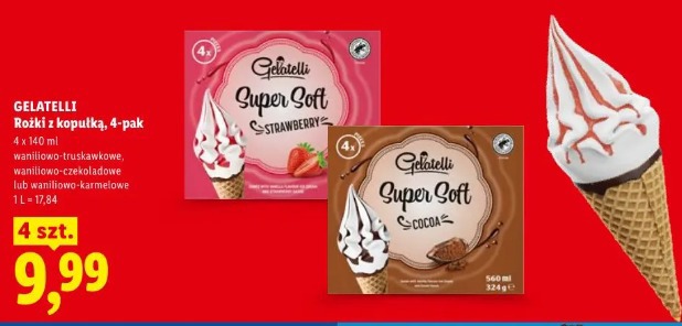 Gelatelli Rożki z kopułką, 4-pak