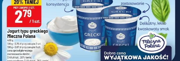 Jogurt typu greckiego Mleczna Polana