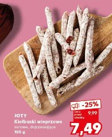 Joty Kiełbaski wieprzowe surowe, dojrzewające